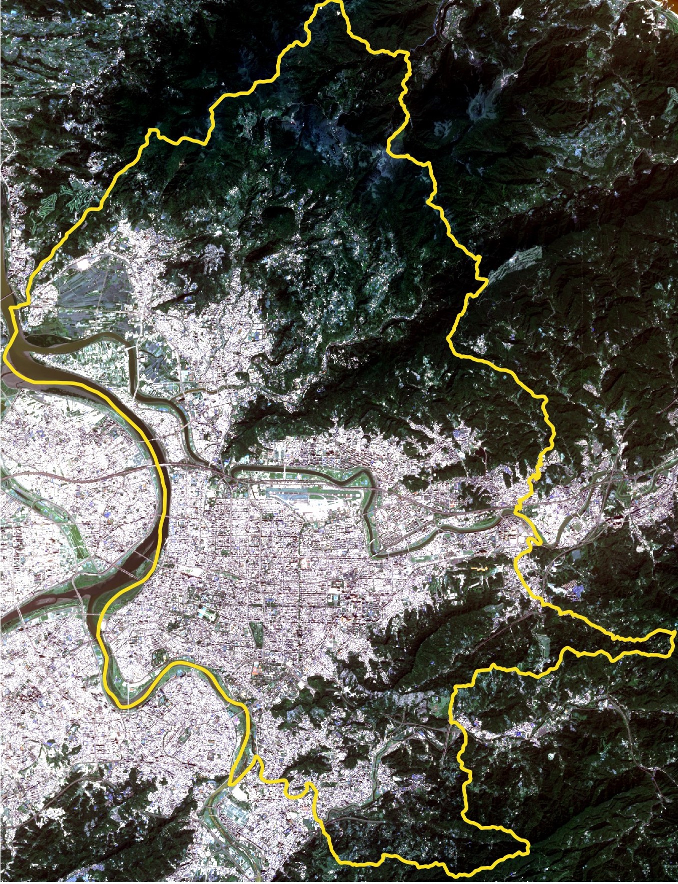 西元 2018 年衛星影像照片