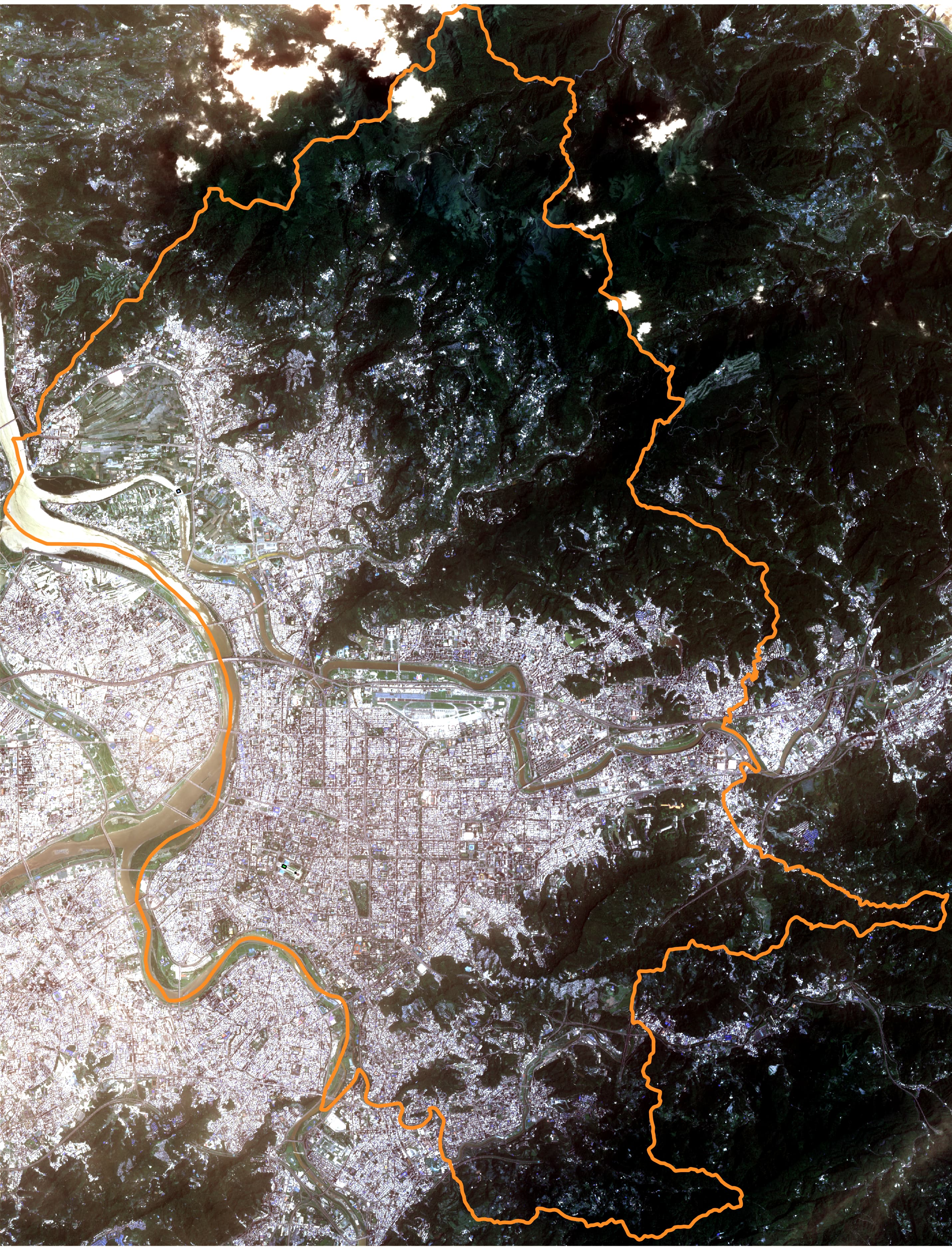 西元 2019 年衛星影像照片