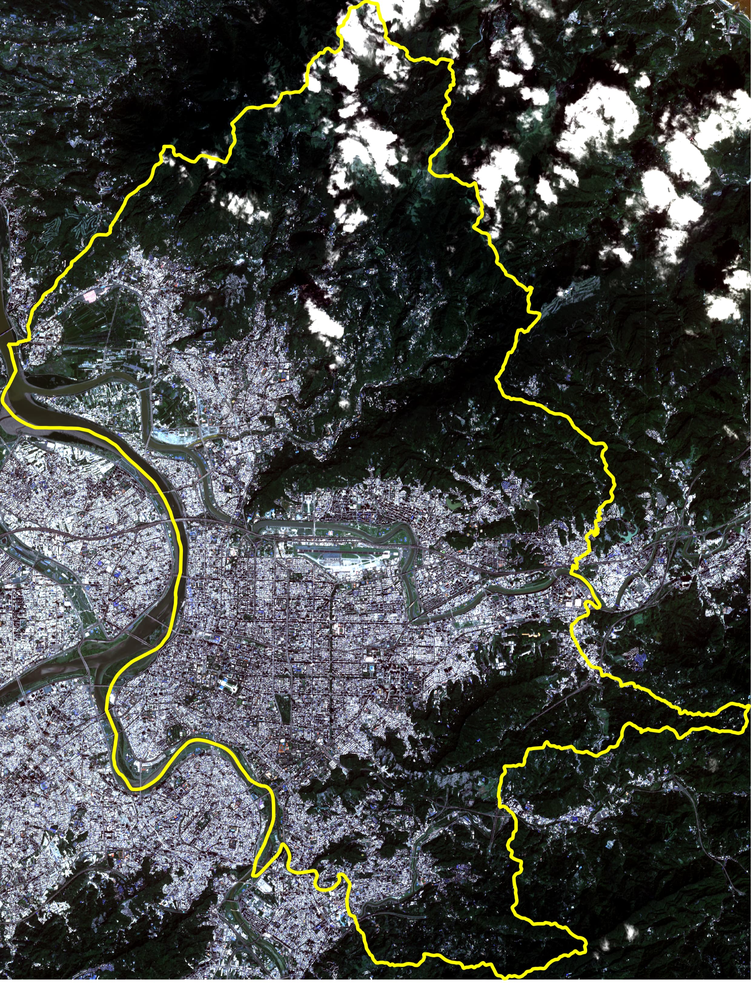 西元 2020 年衛星影像照片